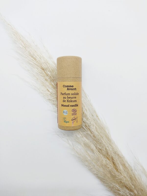 Parfum solide au beurre de Kokum - Monoï Vanillé 20g